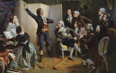 Claude Joseph Rouget de Lisle cantando La Marsellesa de Isidore Pils