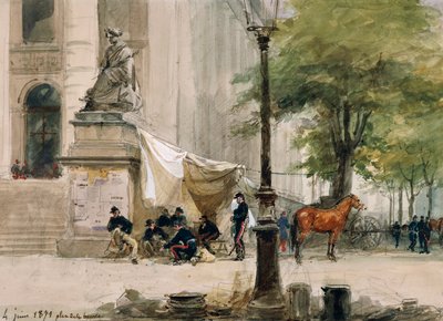 Campamento en la Place de la Boure, 4 de junio de Isidore Pils