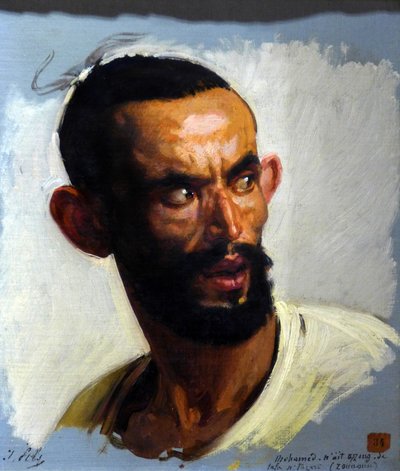 Cabeza de cabila, hacia 1860 (óleo sobre lienzo) de Isidore Pils