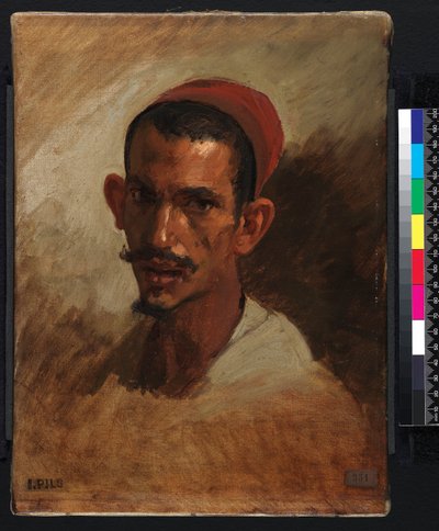 Estudio para la cabeza de un joven árabe, 1860-1862 de Isidore Pils