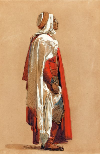 Estudio de un hombre con traje oriental de Isidore Pils