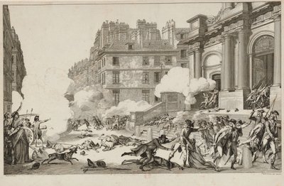 13 Vendémiaire. La represión de la revuelta realista por Napoleón Bonaparte en París de Isidore Stanislas Helman