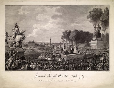 Jornada del 16 de octubre de 1793 La ejecución de María Antonieta el 16 de octubre de 1793 de Isidore Stanislas Helman