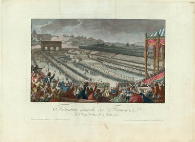 El Festival de la Federación en Champ de Mars el 14 de julio de 1790 de Isidore Stanislas Helman