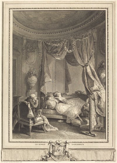 La novela peligrosa de Isidore Stanislas Helman after Nicolas Lavreince