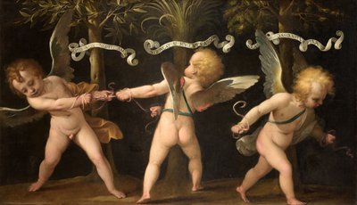 Alegoría con querubines alados, c. 1635 de Isidoro Bianchi