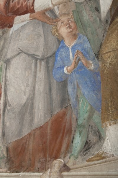 Niño, (detalle) de la Presentación de Jesús en el Templo de Isidoro Bianchi