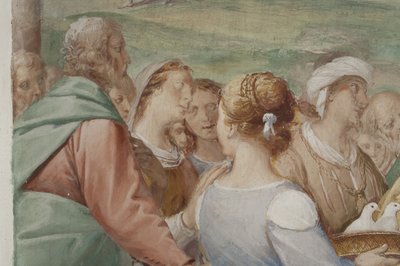 (detalle) de la Presentación de Jesús en el Templo de Isidoro Bianchi