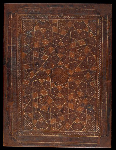 Portada de libro, Egipto o Siria, periodo Mamluk de Islamic School
