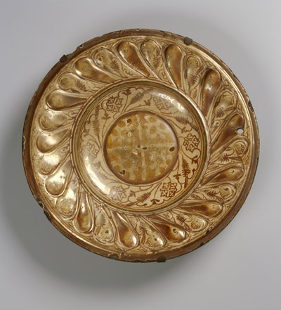 Plato decorado, morisco (faenza) de Islamic School