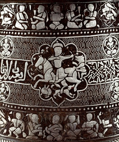 Arte islámico: candelabro de plata y cobre del siglo XIII de Islamic School
