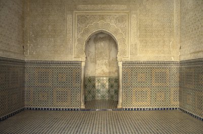 Madrasa de Sidi Bou Medine, sala de oración de Islamic School