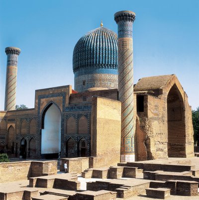 Mausoleo de Gur-i-Amir y la Tumba de Tamerlán, Samarcanda, Uzbekistán de Islamic School