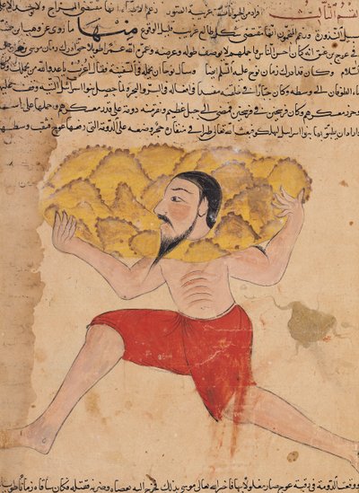 Ms E-7 fol.212a Gigante cargando montañas, de 