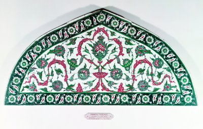 Dintel de azulejos, de Estambul, Turquía de Islamic School
