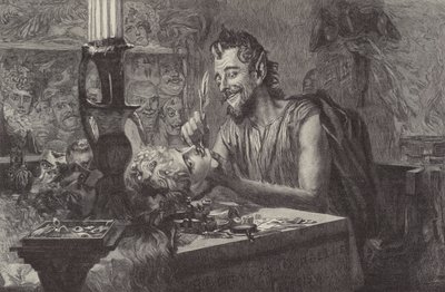 Der Teufel Schafft Masken de Ismael after Gentz
