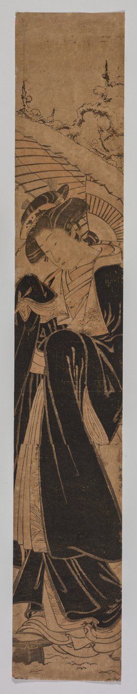 Belleza en la nieve de Isoda Koryusai