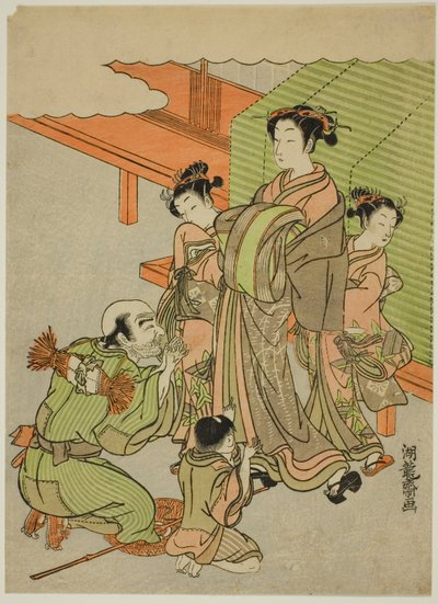 Pidiendo limosna de Isoda Koryusai