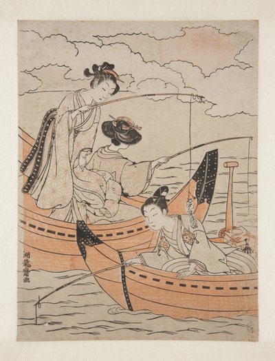 Barcos del amor (Koi no fune) de Isoda Koryusai