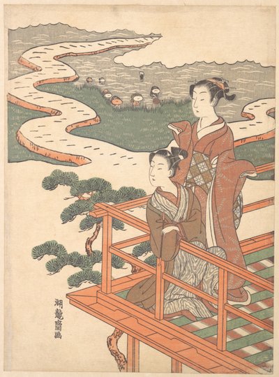 Grabado de Isoda Koryusai