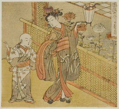 El Noveno Mes (Kikuzuki), de la serie "Doce Meses de Moda (Furyu juni tsuki)" de Isoda Koryusai