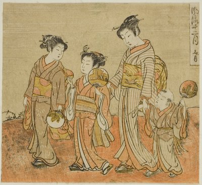 El séptimo mes (Fumizuki), de la serie "Doce meses de moda (Furyu juni tsuki)" de Isoda Koryusai