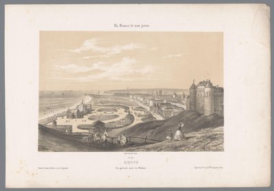 Vista de Dieppe desde el castillo
Dieppe. Vue générale prise du Château (título en el objeto)
Francia contemporánea (título de la serie)
La France de nos jours (título de la serie en el objeto) de Isodore Laurent Deroy