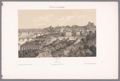 Vista de Laval desde el viaducto
Laval. Vue générale prise du Viaduc (título en el objeto)
Francia contemporánea (título de la serie)
La France de nos jours (título de la serie en el objeto) de Isodore Laurent Deroy