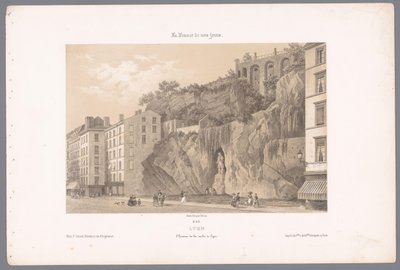 Vista de la estatua de Johannes Kleberger en Lyon Lyon. L