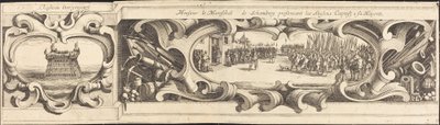 El asedio de La Rochelle [lámina 14 de 16; conjunto comprende 1952.8.97-112] de Israel Henriet or Abraham Bosse after Jacques Callot