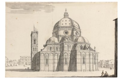 El Duomo y el Campanile, Florencia de Israel the Younger Silvestre