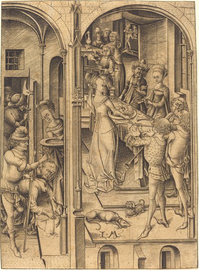 Decapitación de San Juan Bautista de Israhel van Meckenem