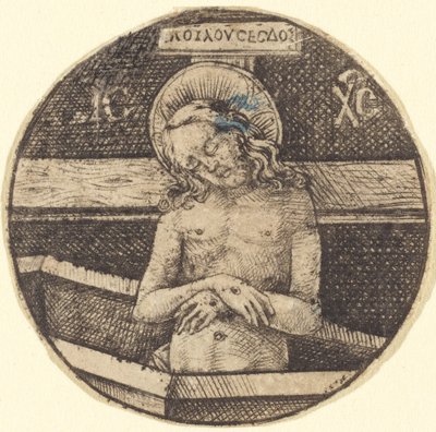 Cristo como el Hombre de Dolores, c. 1470-1480 de Israhel van Meckenem