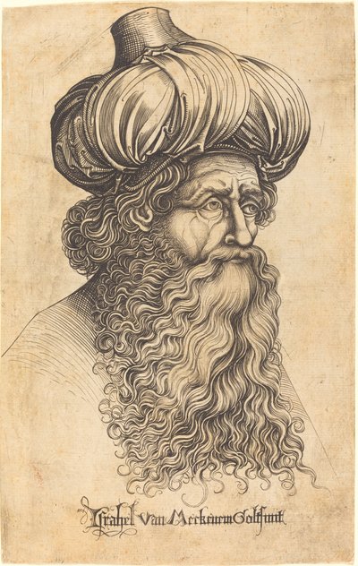 Cabeza de un Hombre Anciano de Israhel van Meckenem