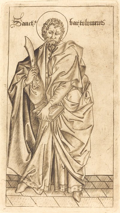 San Bartolomé, c. 1470-1480 de Israhel van Meckenem