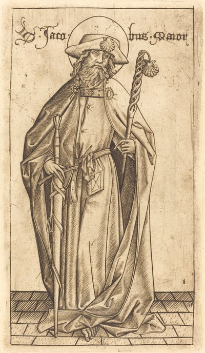 Santiago el Mayor, c. 1470-1480 de Israhel van Meckenem
