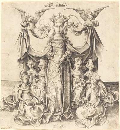 Santa Úrsula y sus Doncellas de Israhel van Meckenem