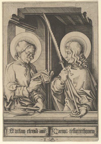 Santos Matías y Judas Tadeo, de Los Apóstoles de Israhel van Meckenem