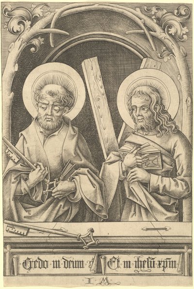 Santos Pedro y Andrés de Israhel van Meckenem