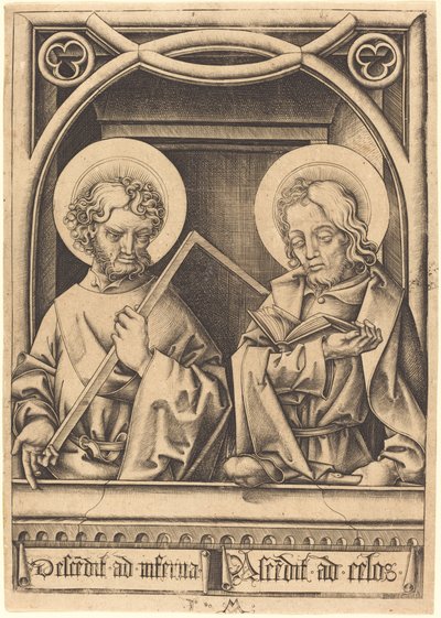 Santos Tomás y Santiago el Menor, c. 1480-1485 de Israhel van Meckenem