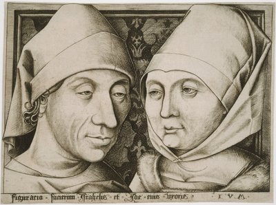 Autorretrato con su esposa, Ida de Israhel van Meckenem