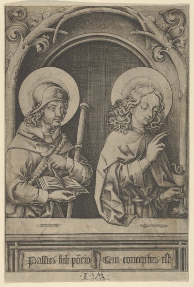 San Santiago el Mayor y San Juan, de Los Apóstoles de Israhel van Meckenem