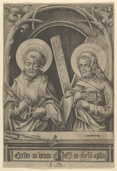 San Pedro y San Andrés, de Los Apóstoles de Israhel van Meckenem