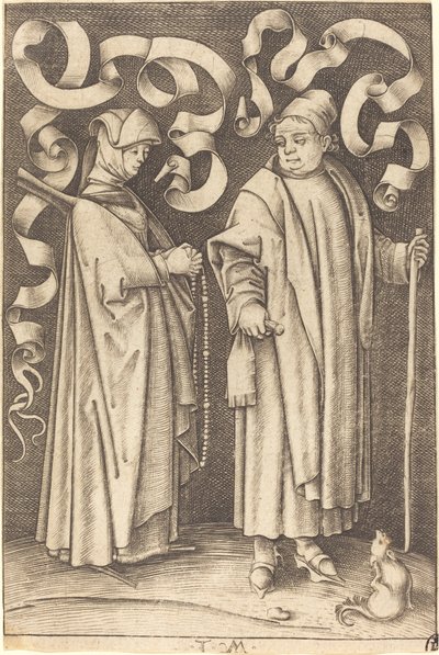 Los feligreses, c. 1495-1503 de Israhel van Meckenem