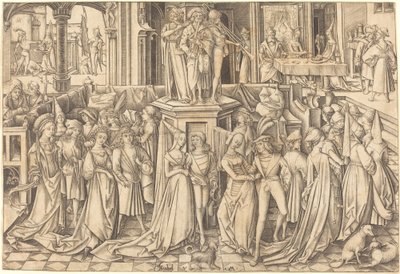 El baile en la corte de Herodes de Israhel van Meckenem