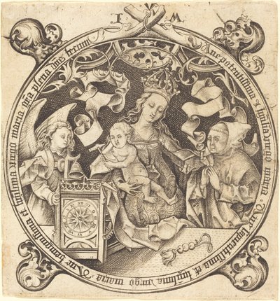 La Madonna con el reloj de Israhel van Meckenem