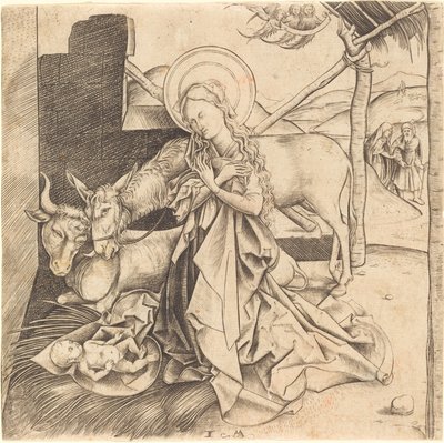 La natividad de Israhel van Meckenem