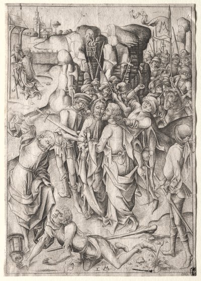 La Pasión: Cristo capturado de Israhel van Meckenem