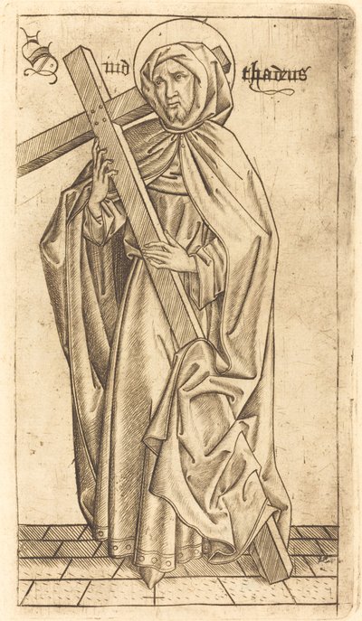 San Judas Tadeo (?) o San Simón (?) de Israhel van Meckenem after Master E.S.
