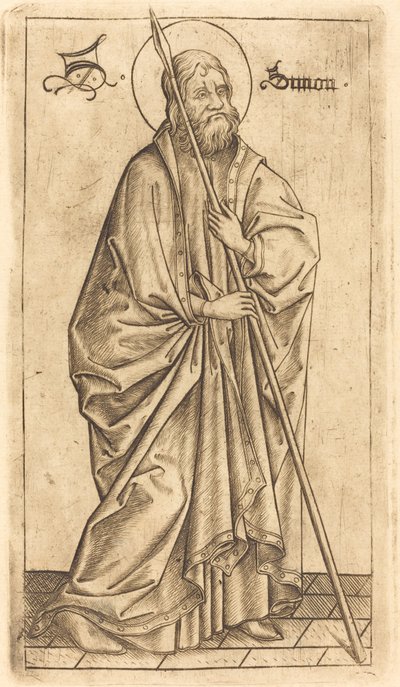 San Tomás (?) o San Simón (?) de Israhel van Meckenem after Master E.S.